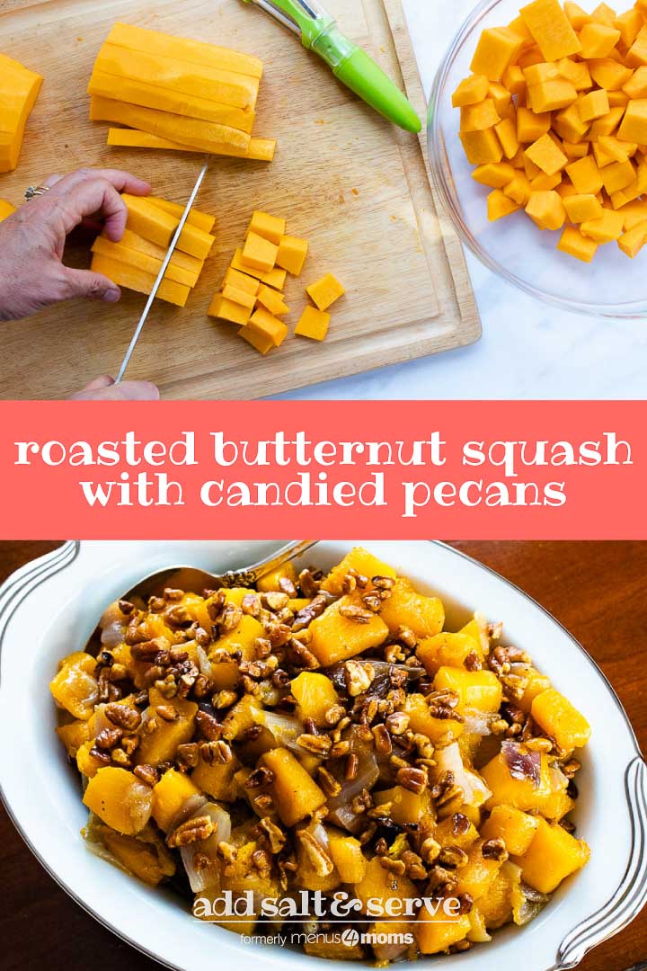 Roasted Butternut Squash with Candied Pecans Add Salt & Serve