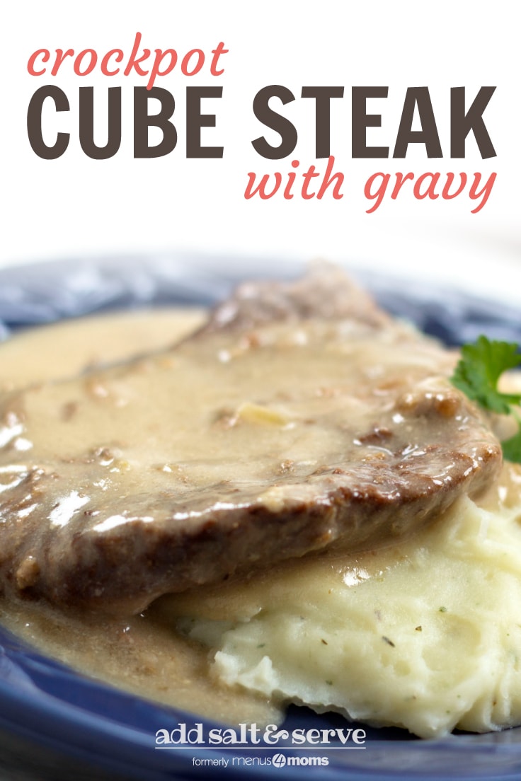 Quick and Easy Crock Pot Cube Steak with Cream of Mushroom Soup – Add ...