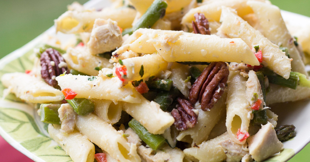 Asparagus Chicken Salad with Pecans Add Salt & Serve