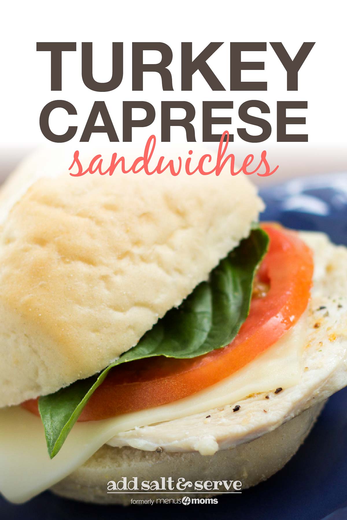 Turkey Caprese Sandwich