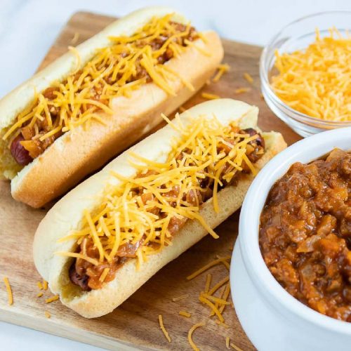 Chili Cheese Hot Dogs Add Salt & Serve