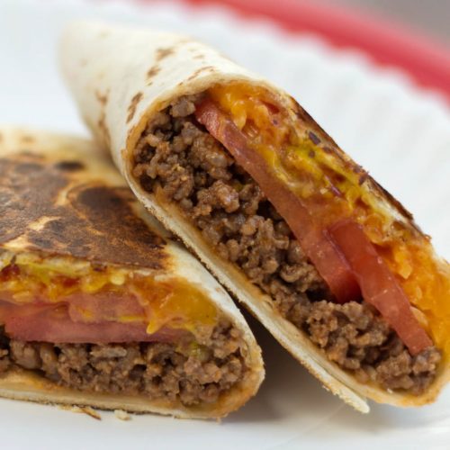 Toasted Cheeseburger Burritos – Add Salt & Serve