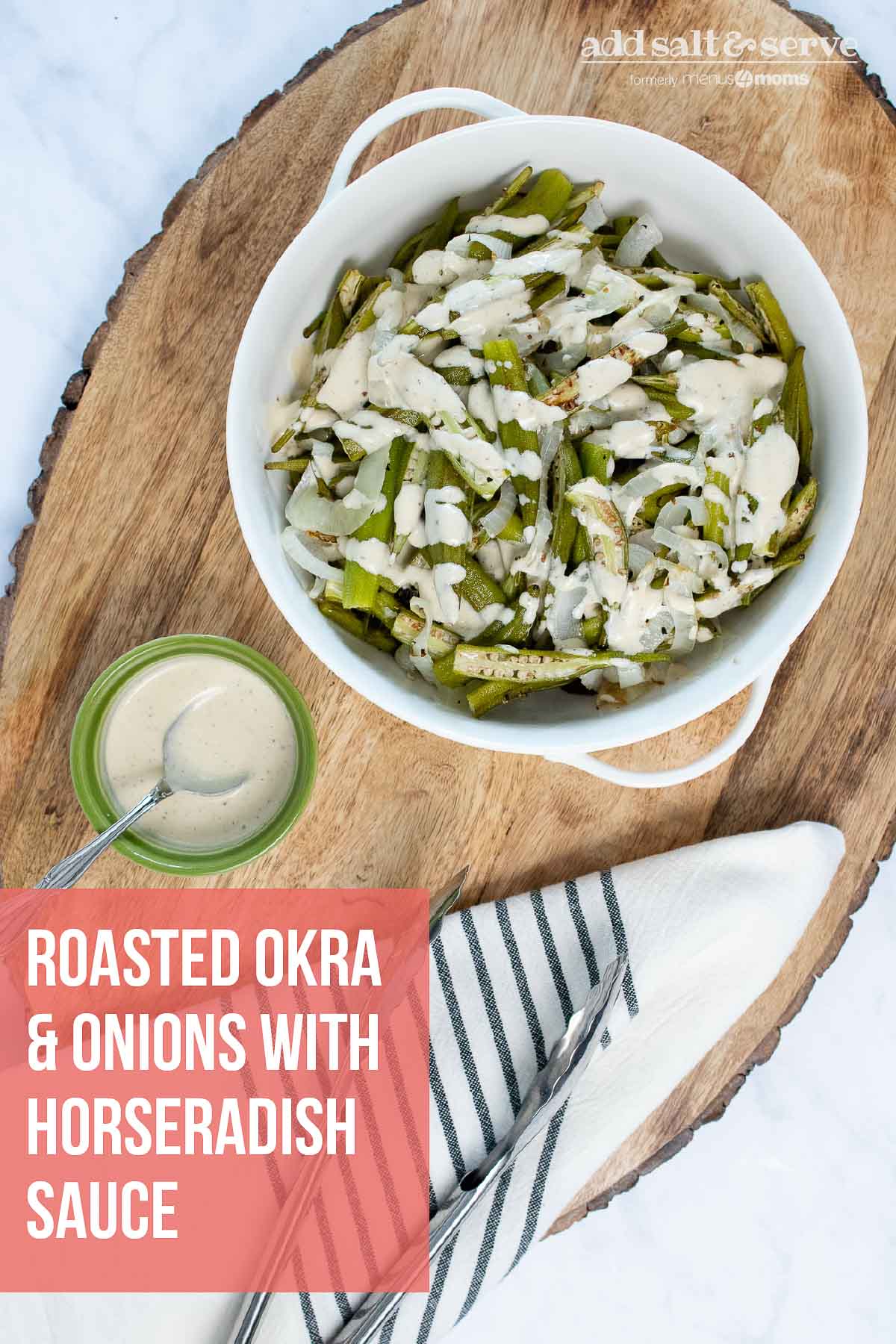 Easy Sheet Pan Roasted Okra and Onions Add Salt & Serve