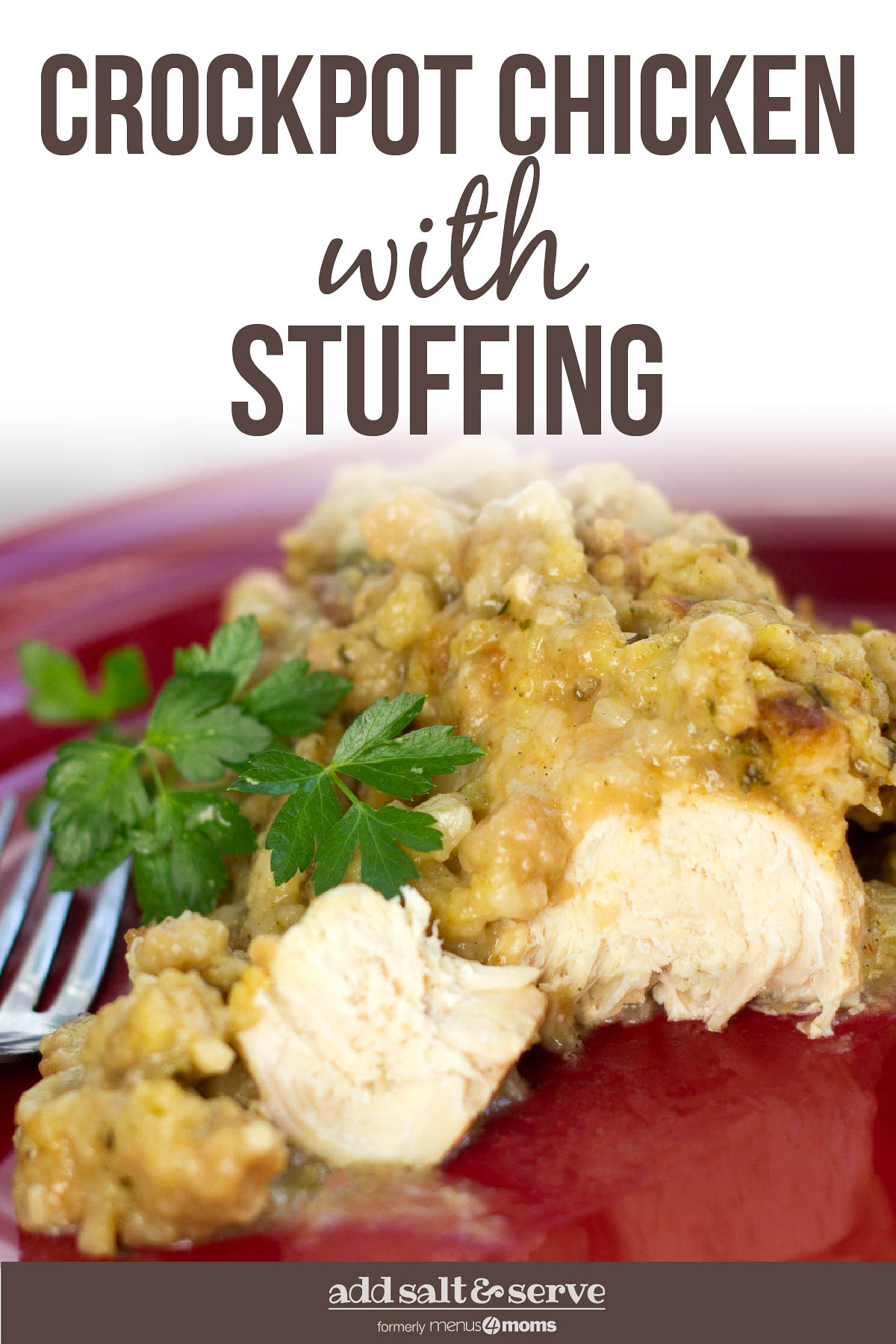 Crockpot Chicken with Stuffing Add Salt & Serve