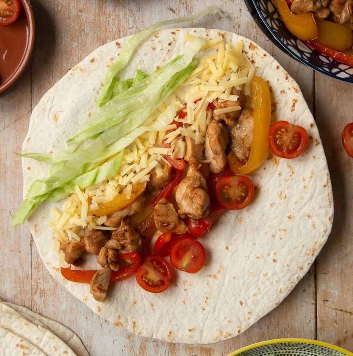 kid-friendly mild fajitas