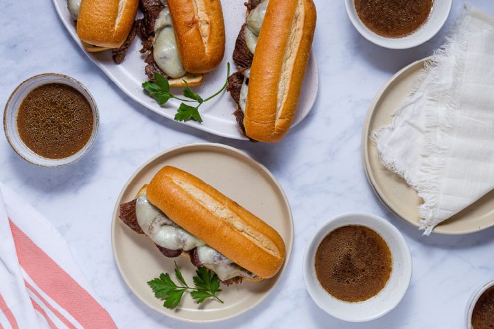 French dip sandwiches with au jus