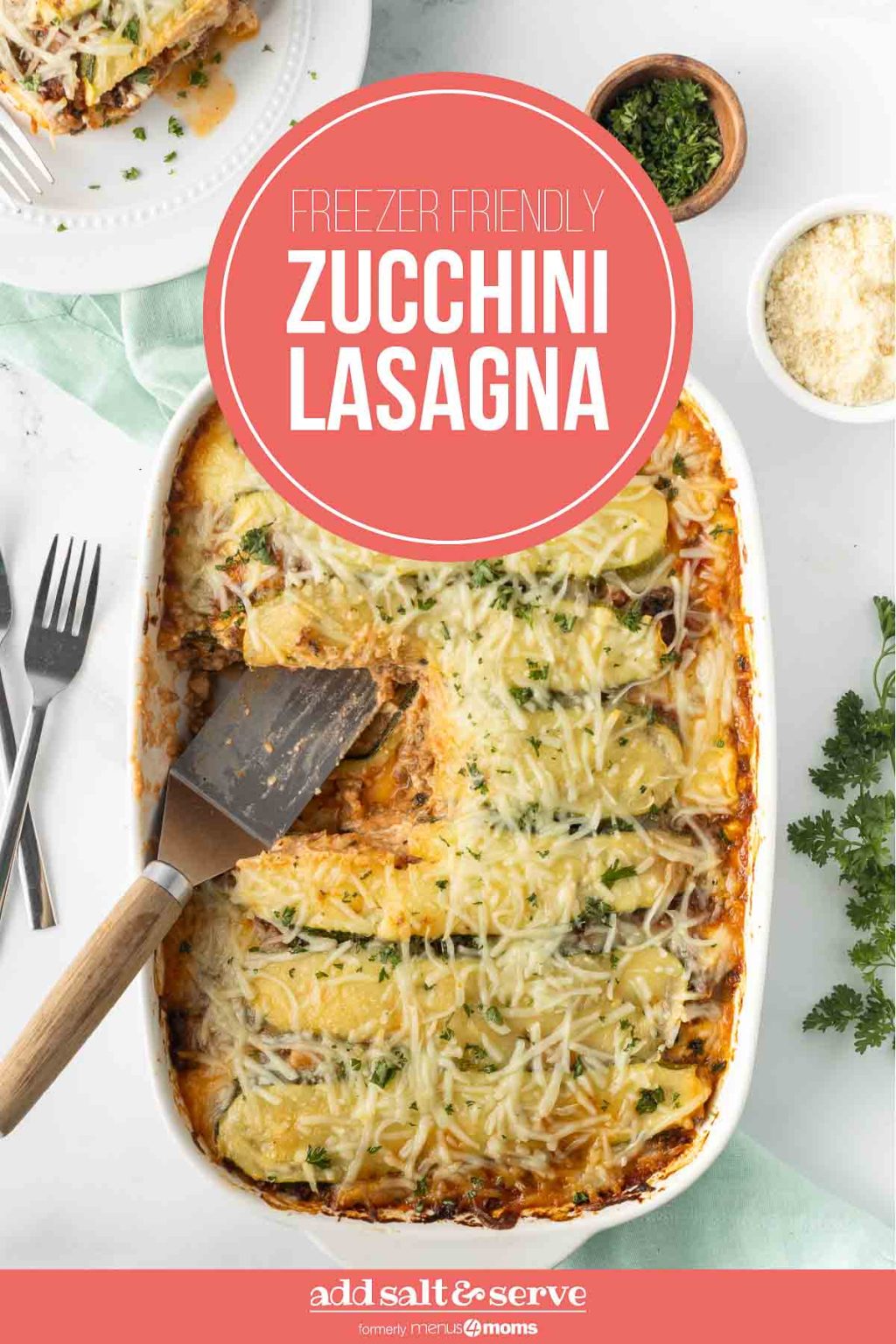 Freezer Zucchini Lasagna Add Salt & Serve