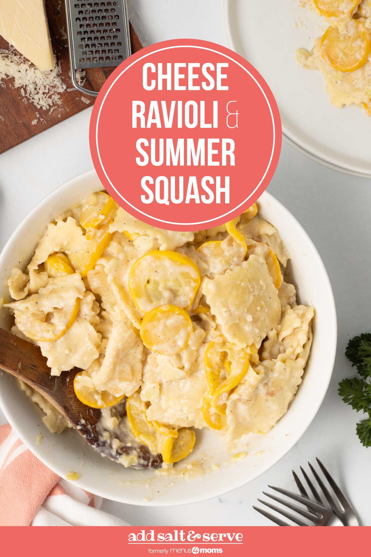 20 Minute Creamy Summer Squash Ravioli – Add Salt & Serve