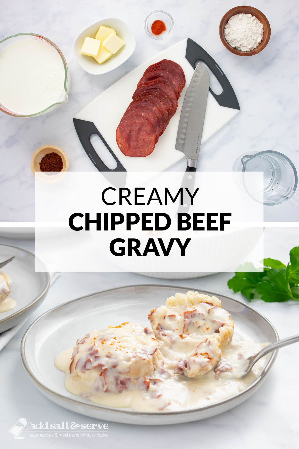 Chipped Beef Gravy – Add Salt & Serve